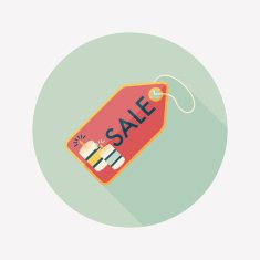 Chinese New Year SALE flat icon with long shadow eps10 N11