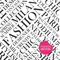 Fashion vector background words cloud N2