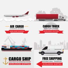 world wide cargo transport vector concept N2