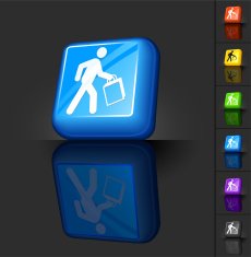 shopper 3D button design