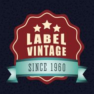 Vintage and retro label design N18