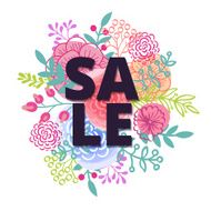 Sale poster with percent discount N13