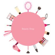 Cosmetic and hair salon equipments round frame N2
