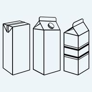Set of boxes for milk and juice N2
