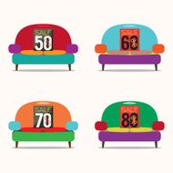 Set Of Vintage Sofas On Sale N4
