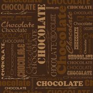 Seamless chocolate pattern with word of different N9