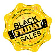 Black Friday Sales vector stamp badge