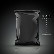 black snack plastic packaging