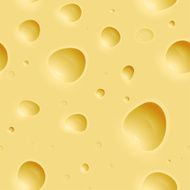 Seamless cheese textured vector background