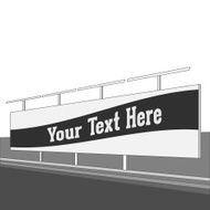 Outdoor commercial Stand with Banner Shield on the Street N2