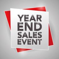 YEAR-END SALES EVENT poster design element N2