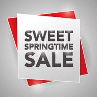 SWEET SPRINGTIME SALE poster design element N2
