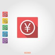 The square icon yen