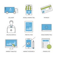 Flat design modern vector illustration concept for planning programming video N2