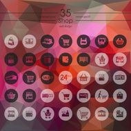 Set of shop icons N3