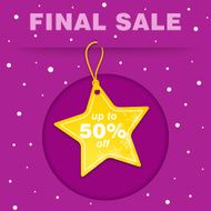 Christmas Star Tag for Sale