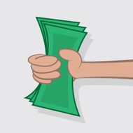 Hand Holding Cash