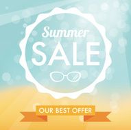Summer sale label