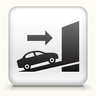Square Button with Shipping Car