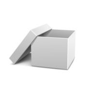white packaging boxes with blank cover for design N2