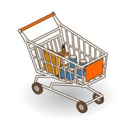 Isometric Shopping Cart N2