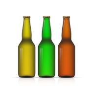 Blank Bottle on white background vector N5