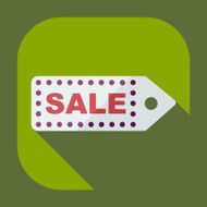 Flat modern design with shadow Sticker prices sale N20