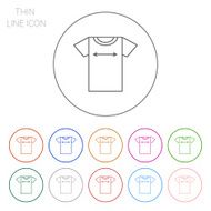 T-shirt size icon