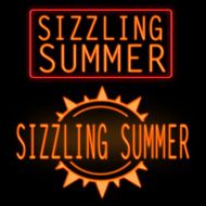 Sizzling summer neon sign