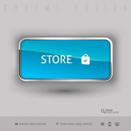 Chrome button with color plastic inside N3