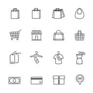 Shopping Icons N180