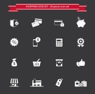 Shopping Icons N182
