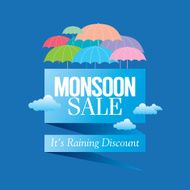 Monsoon offer and sale banner or poster N29