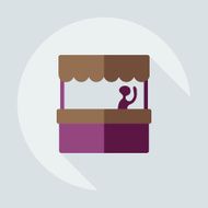 Flat modern design with shadow icon coffee stall N3