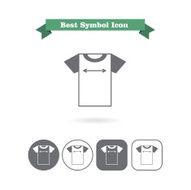 T-shirt size icons