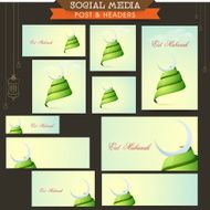 Social media header or post for Eid celebration N3