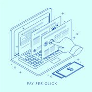 pay per click concept illustration