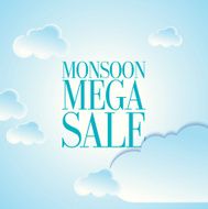 Monsoon offer and sale banner flyer or poster N5