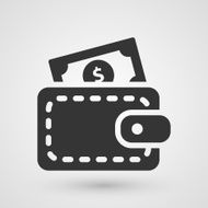 Black cash icon