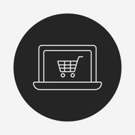 online shopping line icon N12