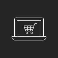 online shopping line icon N13