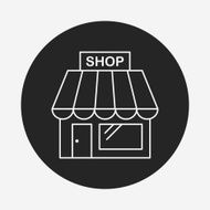 shopping store line icon N23