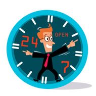 Business Concept- Open 24-7