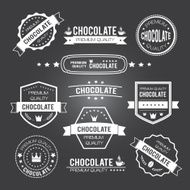 Chocolate vintage retro design logos and labels N2