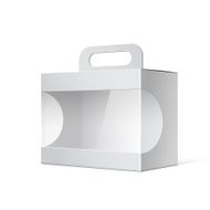Package Cardboard Box with a handle N8