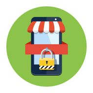 Secure shopping icon N2
