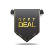 Best Deal Gold Black Label Icon Vector Design N2