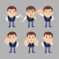 Set of businessman characters N9