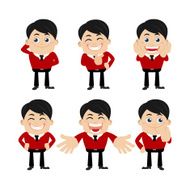 Set of businessman characters N11