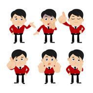 Set of businessman characters N12